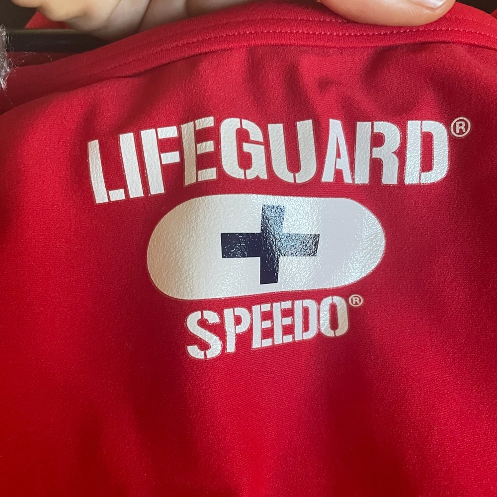 Red Lifeguard Speedo - Picture 2 of 8